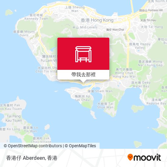 香港仔 Aberdeen地圖
