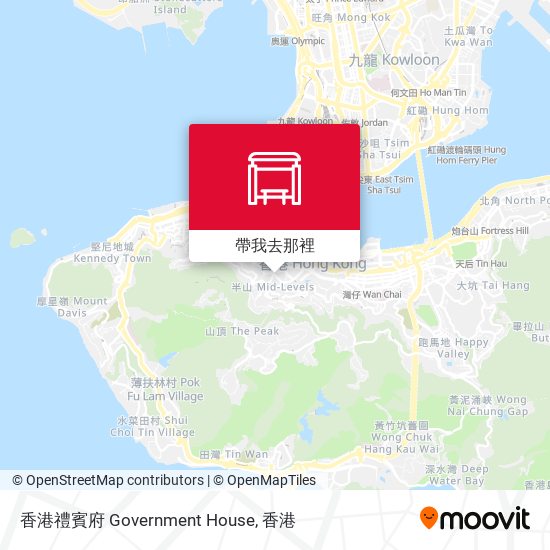 香港禮賓府 Government House地圖