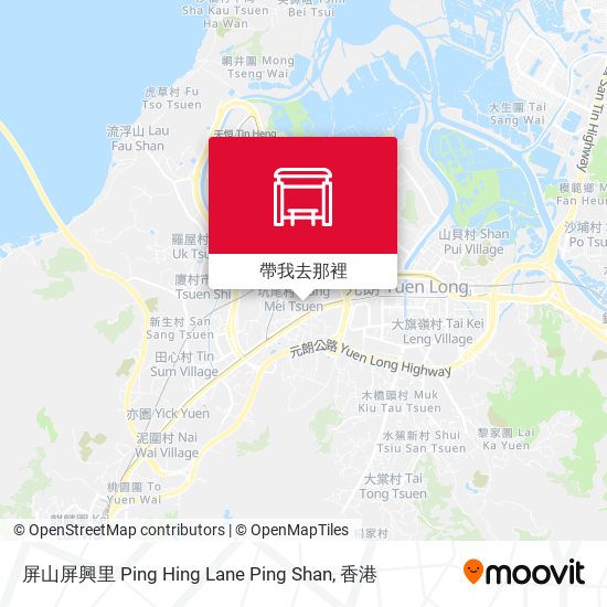 屏山屏興里 Ping Hing Lane Ping Shan地圖