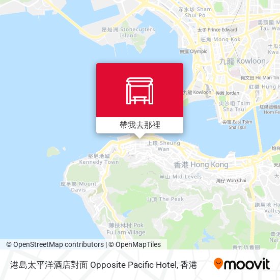 港島太平洋酒店對面 Opposite Pacific Hotel地圖