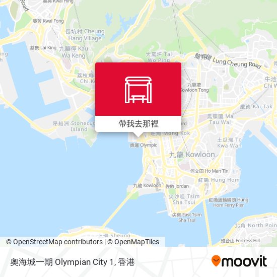 奧海城一期 Olympian City 1地圖