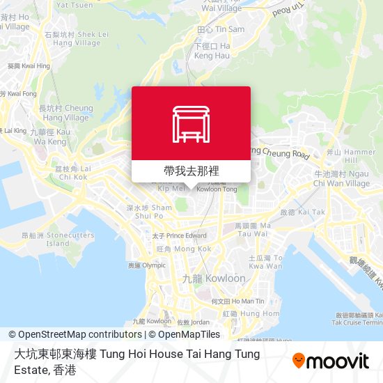 大坑東邨東海樓 Tung Hoi House Tai Hang Tung Estate地圖