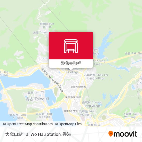 大窩口站 Tai Wo Hau Station地圖