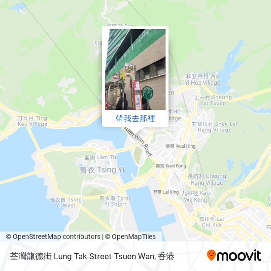 荃灣龍德街 Lung Tak Street Tsuen Wan地圖