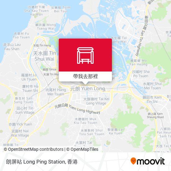 朗屏站 Long Ping Station地圖