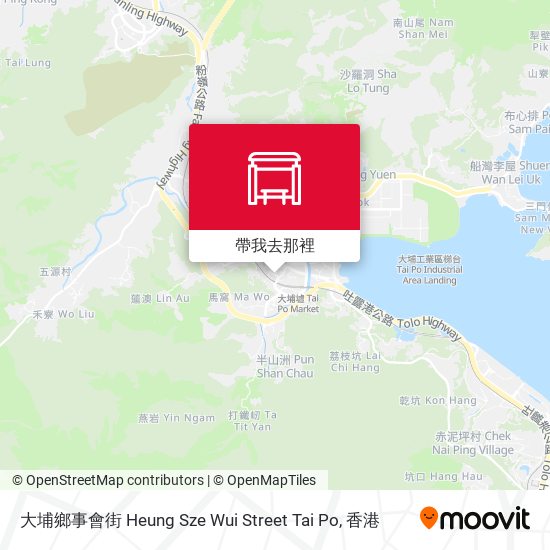 大埔鄉事會街 Heung Sze Wui Street Tai Po地圖