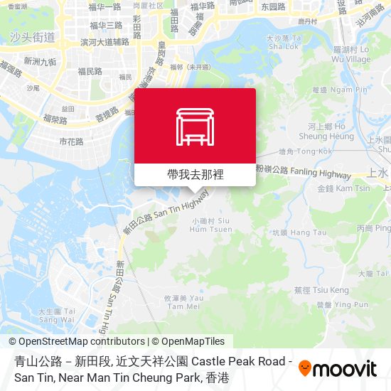 青山公路－新田段, 近文天祥公園 Castle Peak Road - San Tin, Near Man Tin Cheung Park地圖