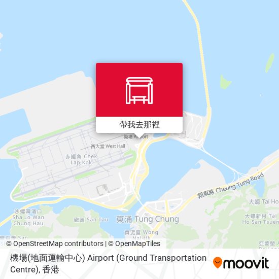 機場(地面運輸中心) Airport (Ground Transportation Centre)地圖