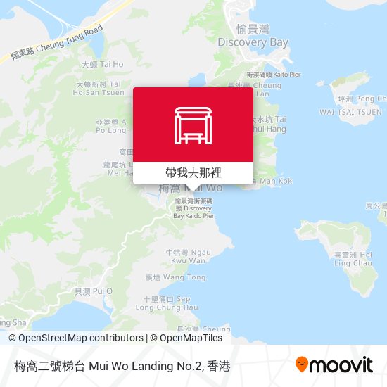 梅窩二號梯台 Mui Wo Landing No.2地圖