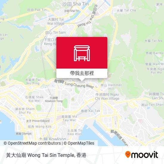 黃大仙廟 Wong Tai Sin Temple地圖