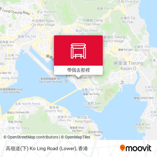 高嶺道(下) Ko Ling Road (Lower)地圖