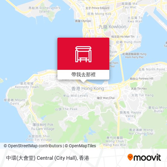 中環(大會堂) Central (City Hall)地圖