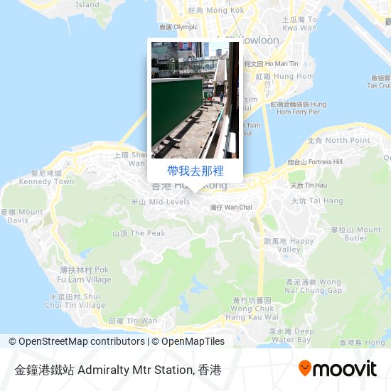 金鐘港鐵站 Admiralty Mtr Station地圖