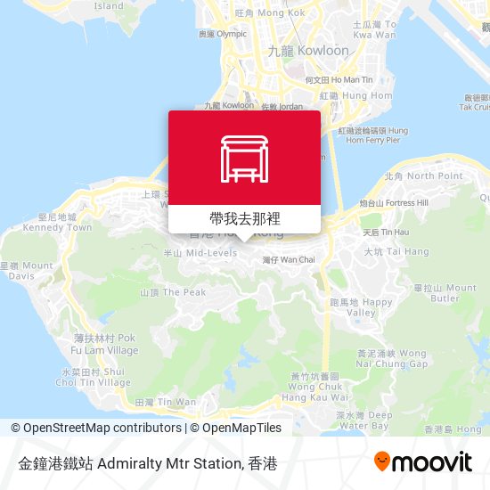 金鐘港鐵站 Admiralty Mtr Station地圖