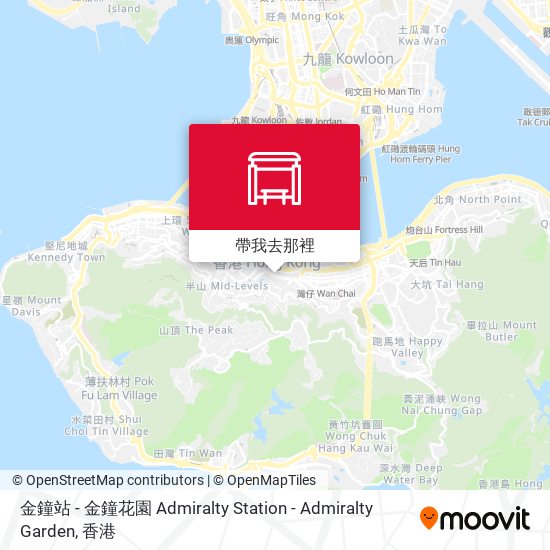 金鐘站 Admiralty Station地圖