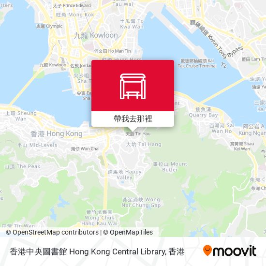 香港中央圖書館 Hong Kong Central Library地圖