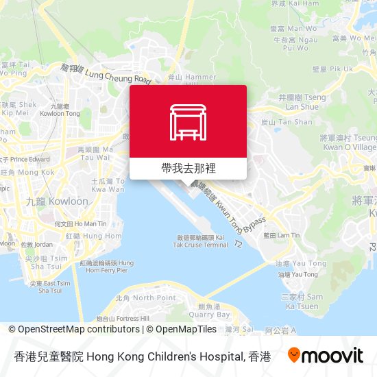 香港兒童醫院 Hong Kong Children's Hospital地圖