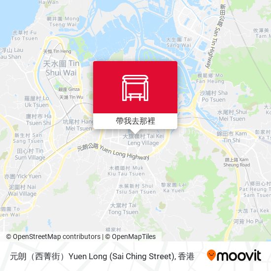 元朗（西菁街）Yuen Long (Sai Ching Street)地圖