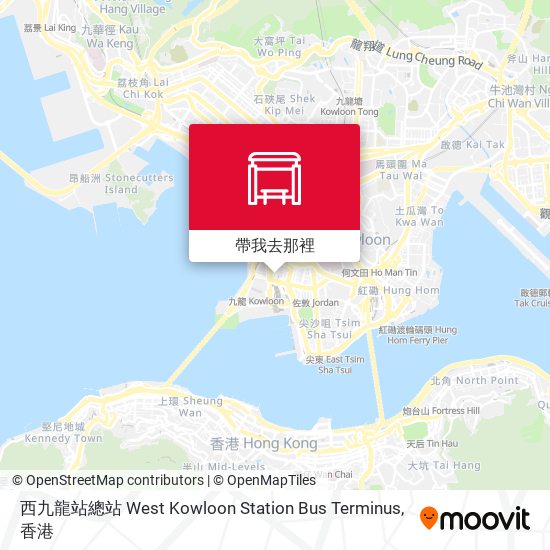 西九龍站總站 West Kowloon Station Bus Terminus地圖