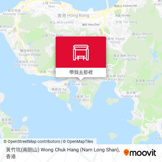 黃竹坑(南朗山) Wong Chuk Hang (Nam Long Shan)地圖