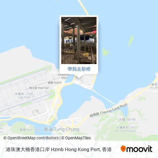 港珠澳大橋香港口岸 Hzmb Hong Kong Port地圖