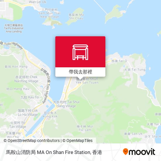 馬鞍山消防局 MA On Shan Fire Station地圖
