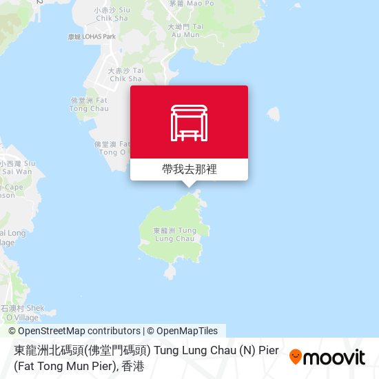 東龍洲北碼頭(佛堂門碼頭) Tung Lung Chau (N) Pier (Fat Tong Mun Pier)地圖