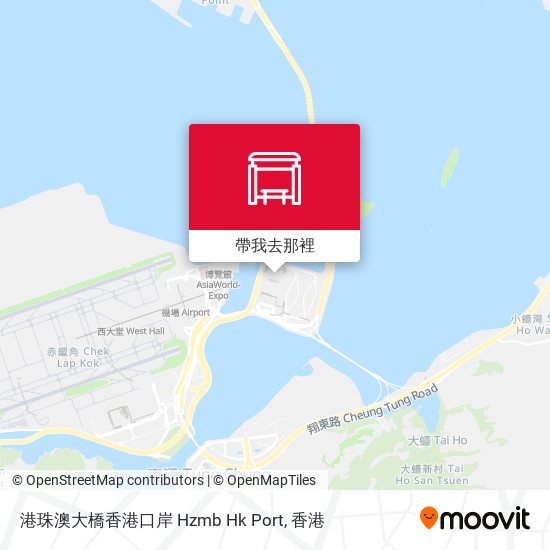 港珠澳大橋香港口岸 Hzmb Hk Port地圖
