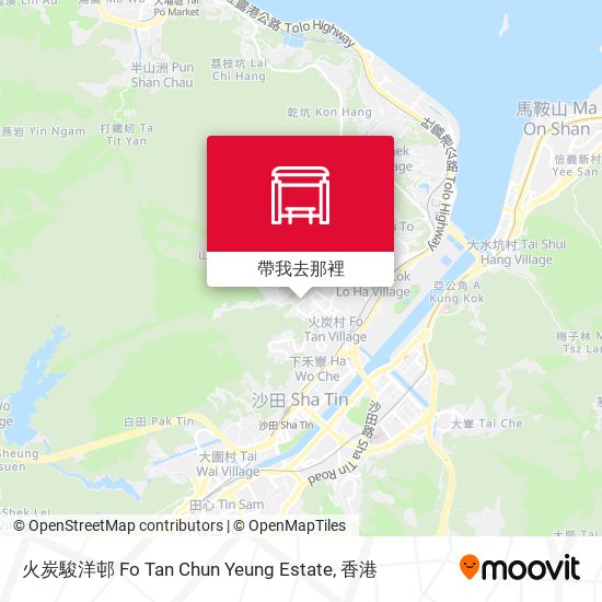 火炭駿洋邨 Fo Tan Chun Yeung Estate地圖