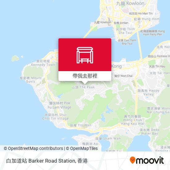 白加道站 Barker Road Station地圖