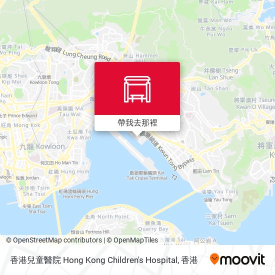 香港兒童醫院 Hong Kong Children's Hospital地圖