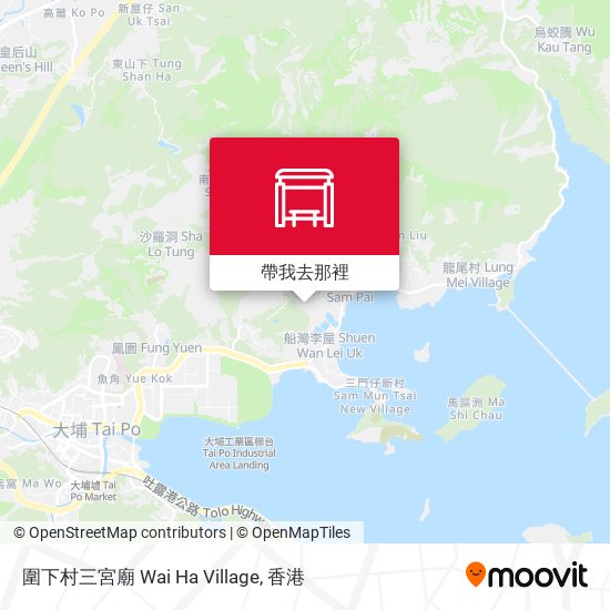 圍下村三宮廟 Wai Ha Village地圖