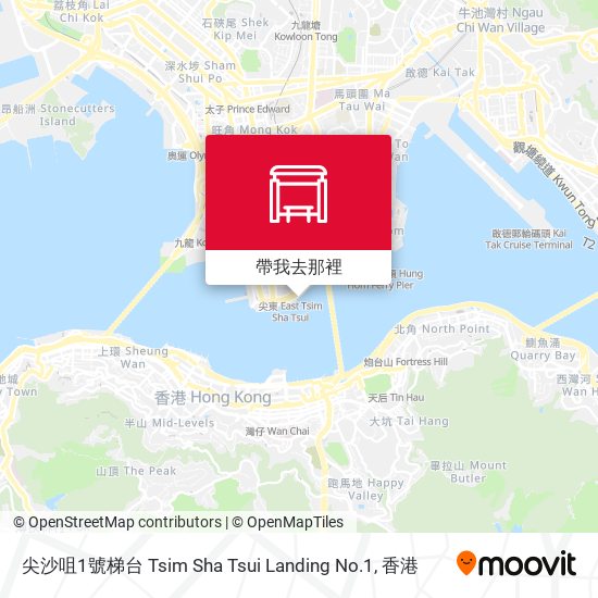 尖沙咀1號梯台 Tsim Sha Tsui Landing No.1地圖