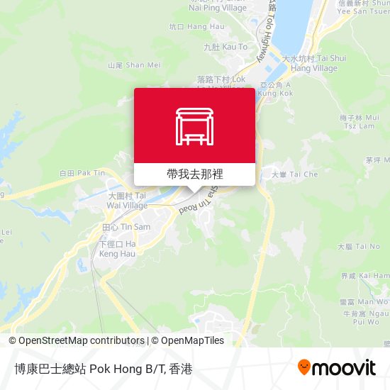 博康巴士總站 Pok Hong B/T地圖