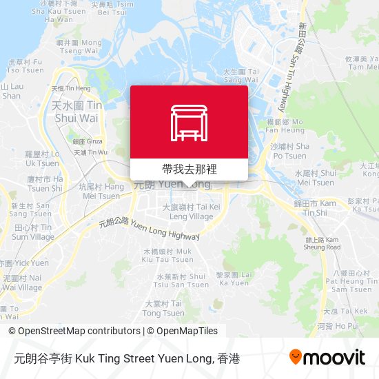 元朗谷亭街 Kuk Ting Street Yuen Long地圖