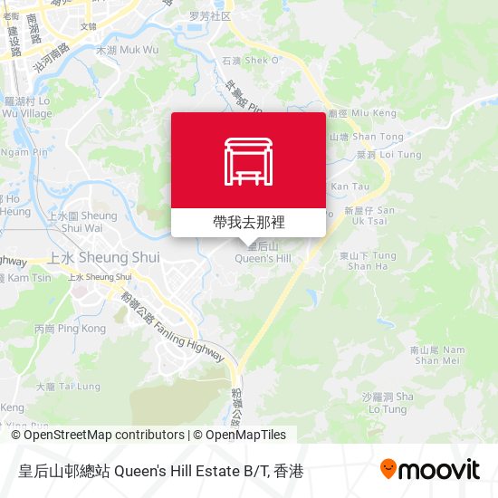 皇后山邨總站 Queen's Hill Estate B/T地圖