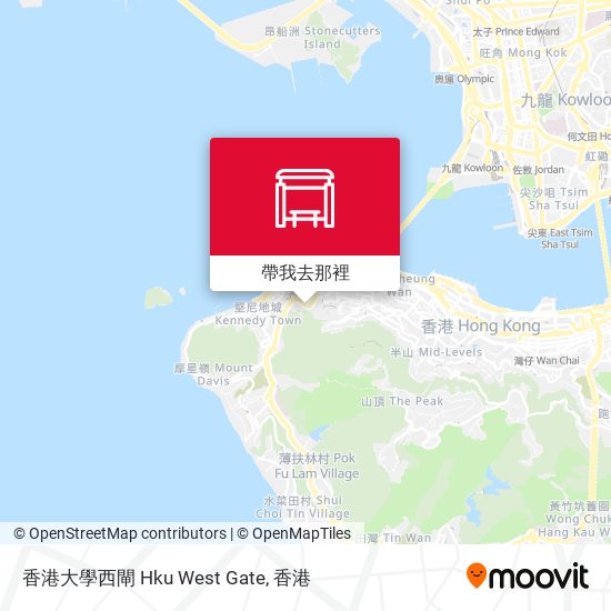 香港大學西閘 Hku West Gate地圖