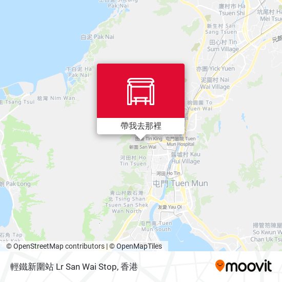 輕鐵新圍站 Lr San Wai Stop地圖
