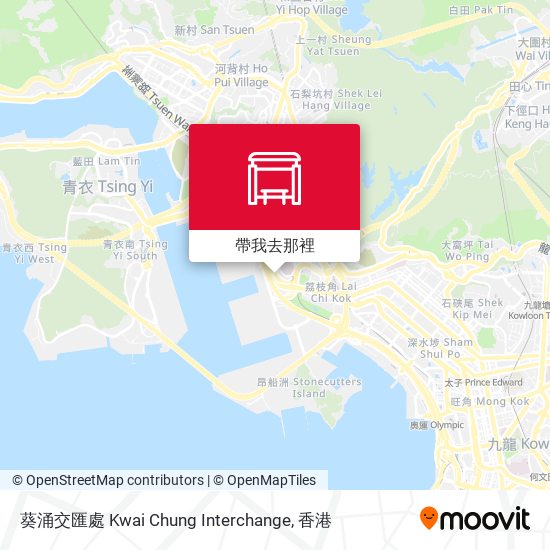 葵涌交匯處 Kwai Chung Interchange地圖