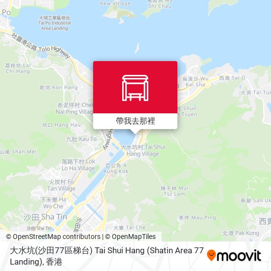 大水坑(沙田77區梯台) Tai Shui Hang (Shatin Area 77 Landing)地圖
