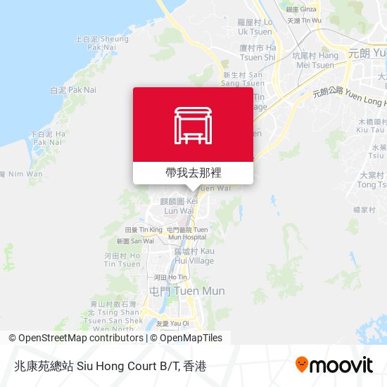 兆康苑總站 Siu Hong Court B/T地圖