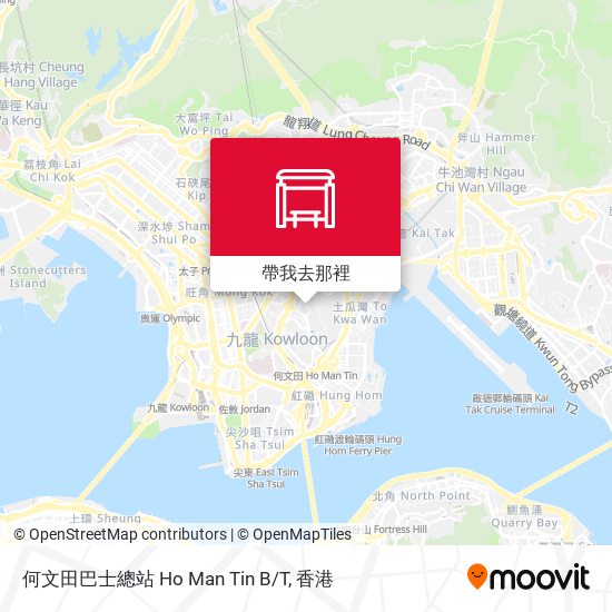 何文田巴士總站 Ho Man Tin B/T地圖