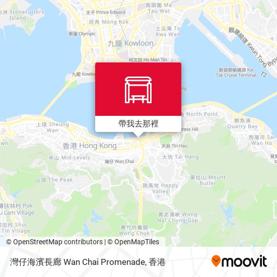 灣仔海濱長廊 Wan Chai Promenade地圖