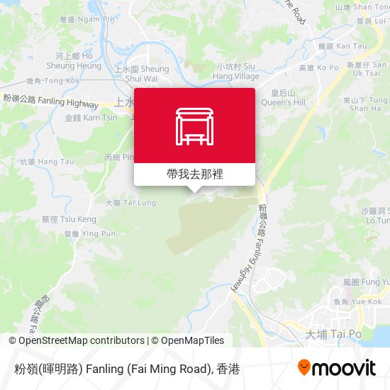 粉嶺(暉明路) Fanling (Fai Ming Road)地圖