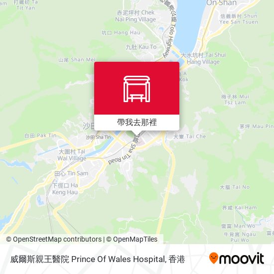 威爾斯親王醫院 Prince Of Wales Hospital地圖