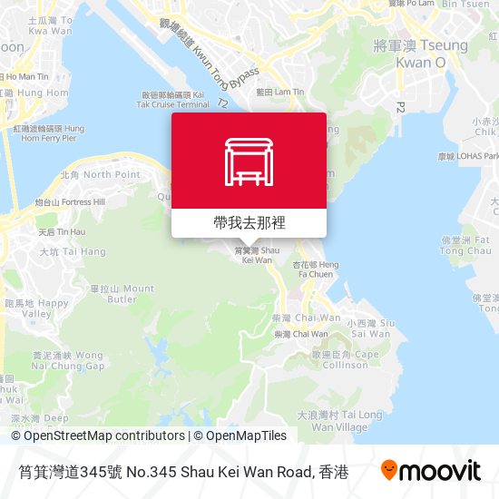 筲箕灣道345號 No.345 Shau Kei Wan Road地圖