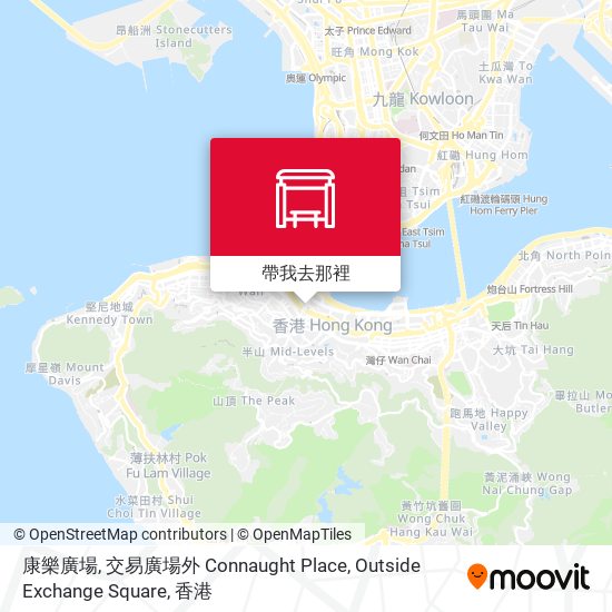 康樂廣場, 交易廣場外 Connaught Place, Outside Exchange Square地圖