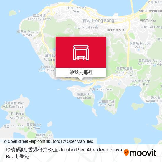 珍寶碼頭, 香港仔海傍道 Jumbo Pier, Aberdeen Praya Road地圖