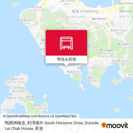 鴨脷洲橋道, 利澤樓外 South Horizons Drive, Outside Lei Chak House地圖