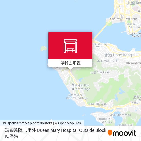 瑪麗醫院, K座外 Queen Mary Hospital, Outside Block K地圖